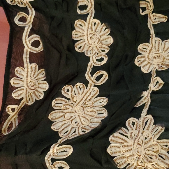 Anthropologie embroidered tulle dress - Picture 2 of 5